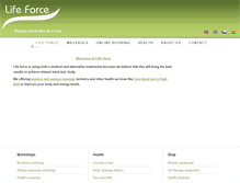 Tablet Screenshot of lifeforce.no